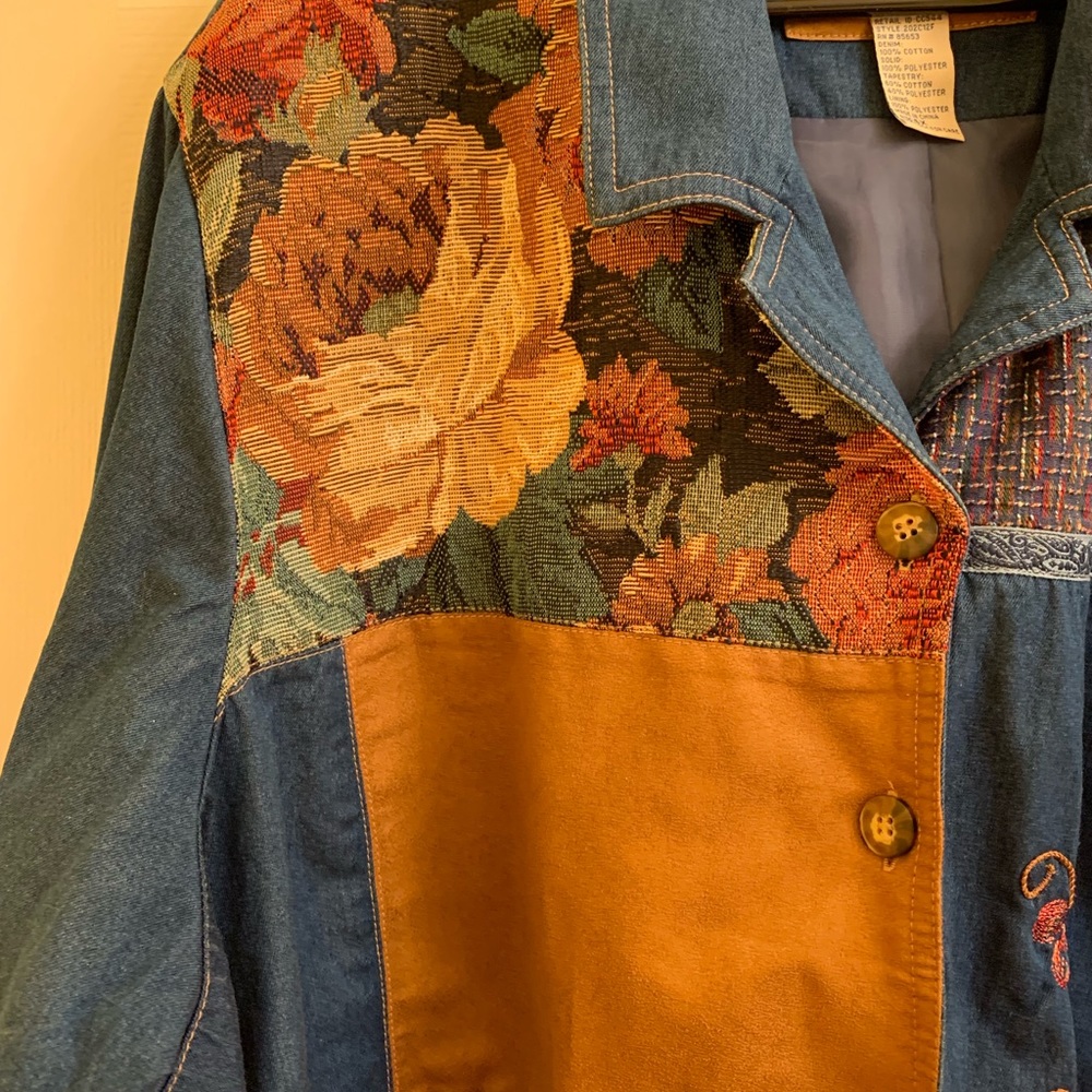 Koret Multicolor Patchwork Blazer - image 2